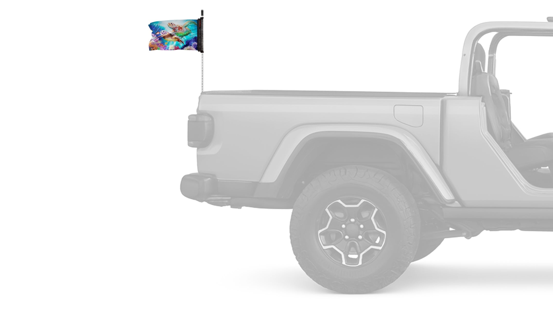Sea Turtles 12"x18" Forever Wave Flag for Jeep Wrangler TJ 1996-2006