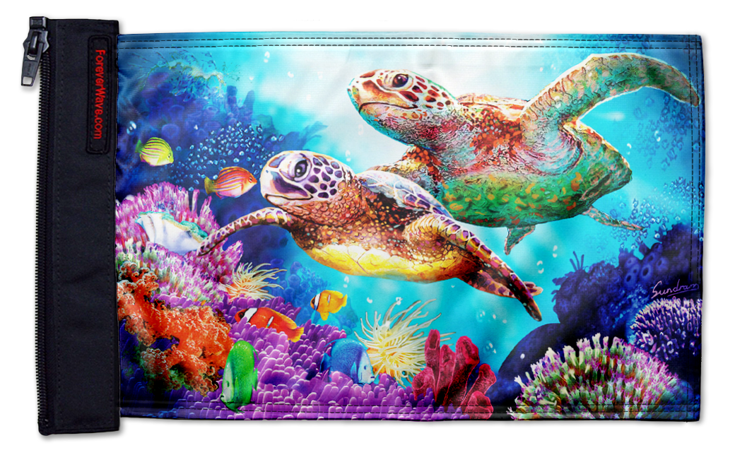 Sea Turtles 12"x18" Forever Wave Flag for Jeep Wrangler JK 2-Door 2007-2018