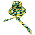 Sunflower Patterned Chin Tie Bucket Hat
