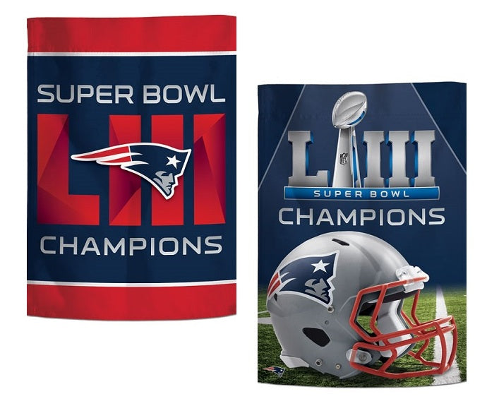 New England Patriots Garden Flag Super Bowl LIII Champions 2 Sided