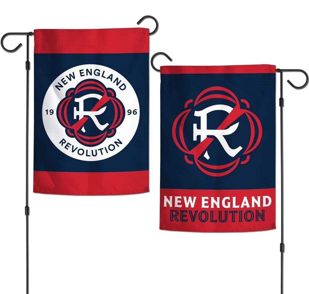 New England Revolution Garden Flag 2 Sided Soccer
