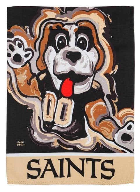 New Orleans Saints Garden Flag 2 Sided Justin Patten