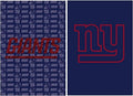 New York Giants Garden Flag 2 Sided Glitter Football