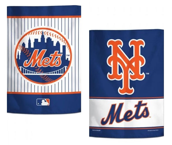 New York Mets Garden Flag 2 Sided Logo