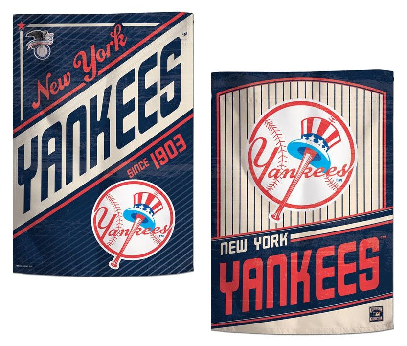 New York Yankees 2 Sided Retro Garden Flag