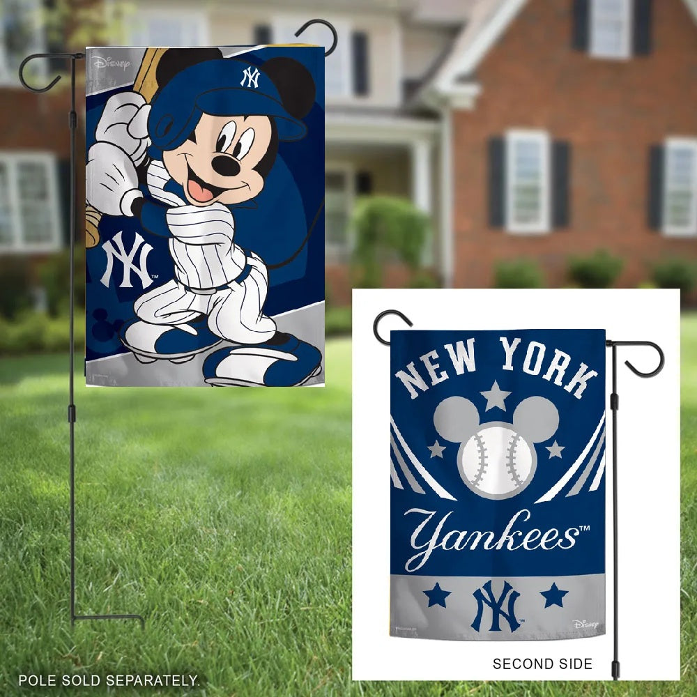 New York Yankees Garden Flag 2 Sided Mickey Mouse Disney