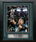 Nick Foles Lombardi Trophy Philadelphia Eagles Super Bowl LII Champions 8x10 Framed Football Photo