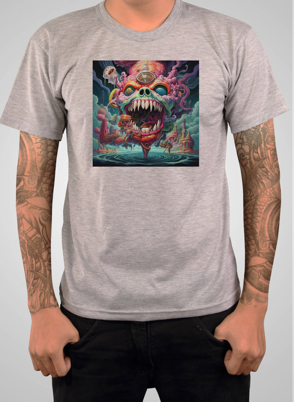 Nightmare Dragon Face T-Shirt