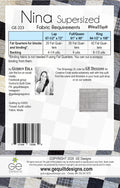 Nina Supersized - Fat Quarter Pattern 223