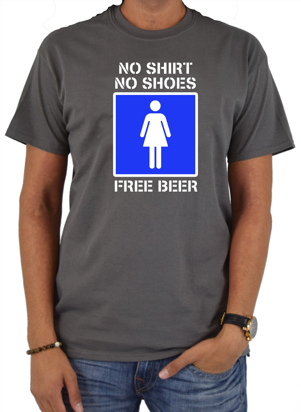 No Shirt No Shoes Free Beer T-Shirt