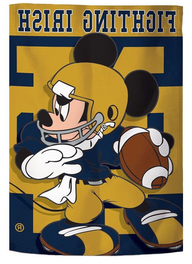 Notre Dame Football Garden Flag Mickey Mouse