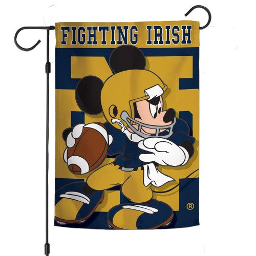 Notre Dame Football Garden Flag Mickey Mouse