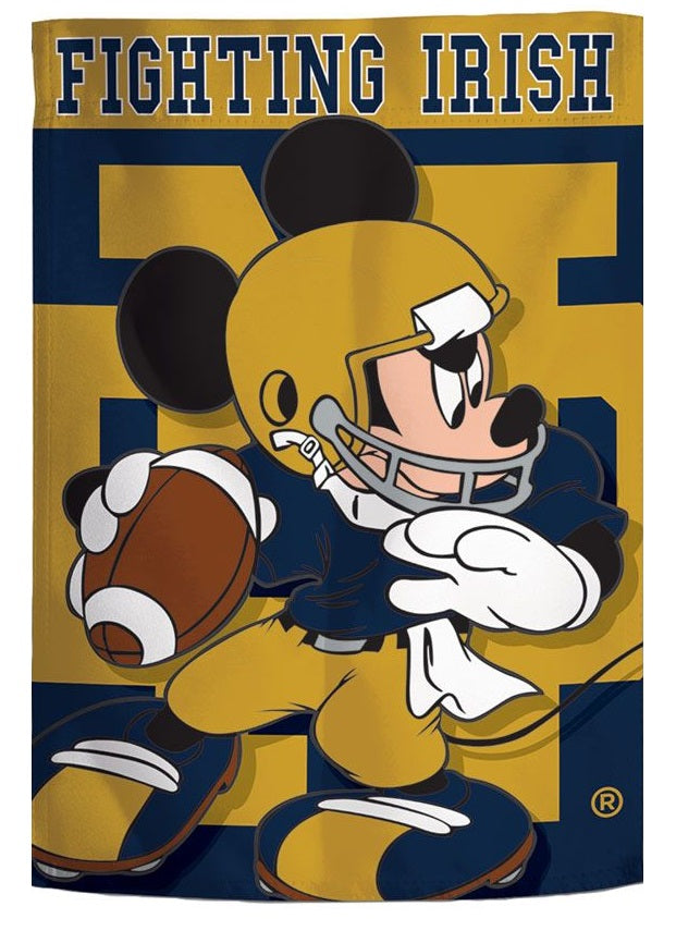 Notre Dame Football Garden Flag Mickey Mouse