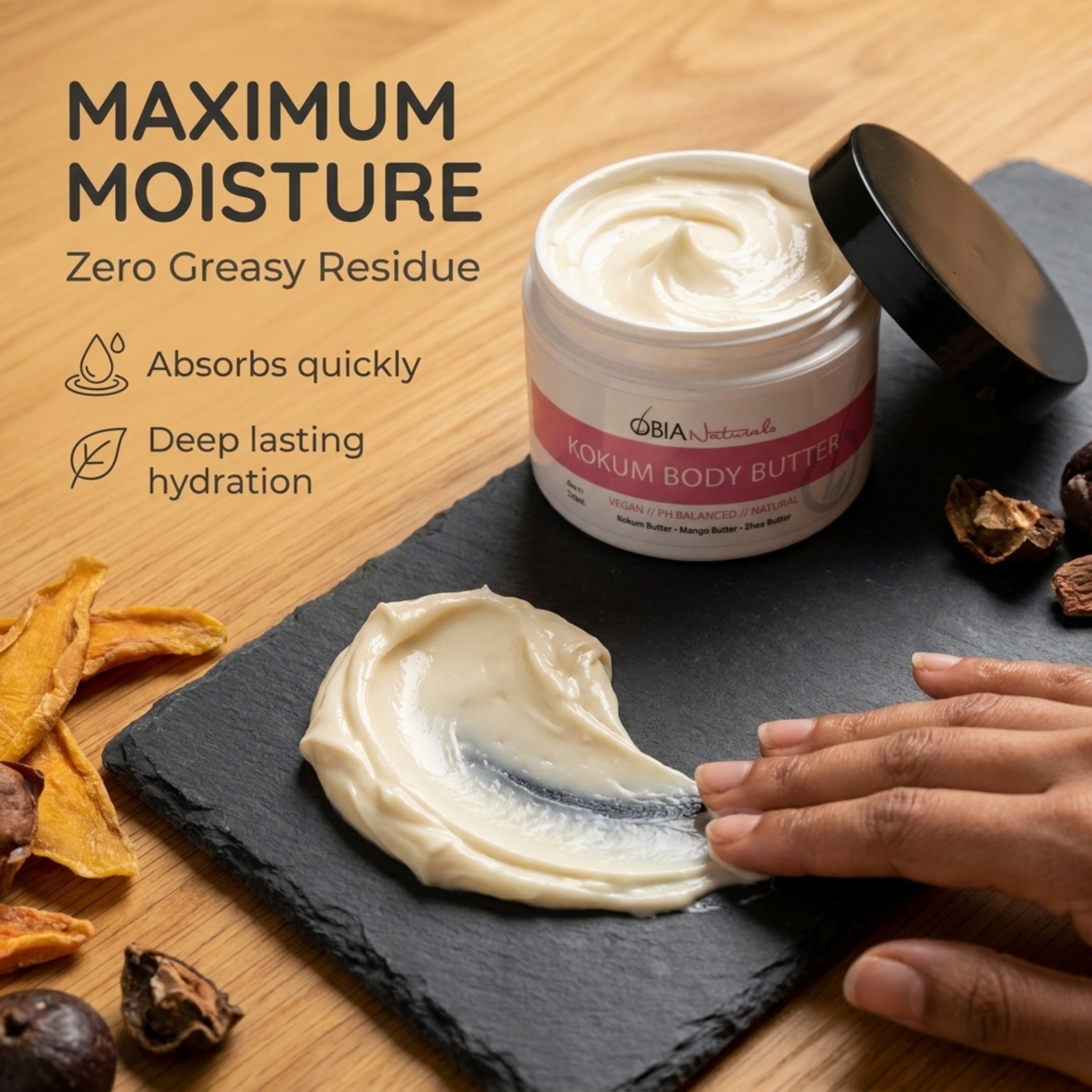 Kokum Body Butter — Whipped Body Butter for Women, Dry Skin