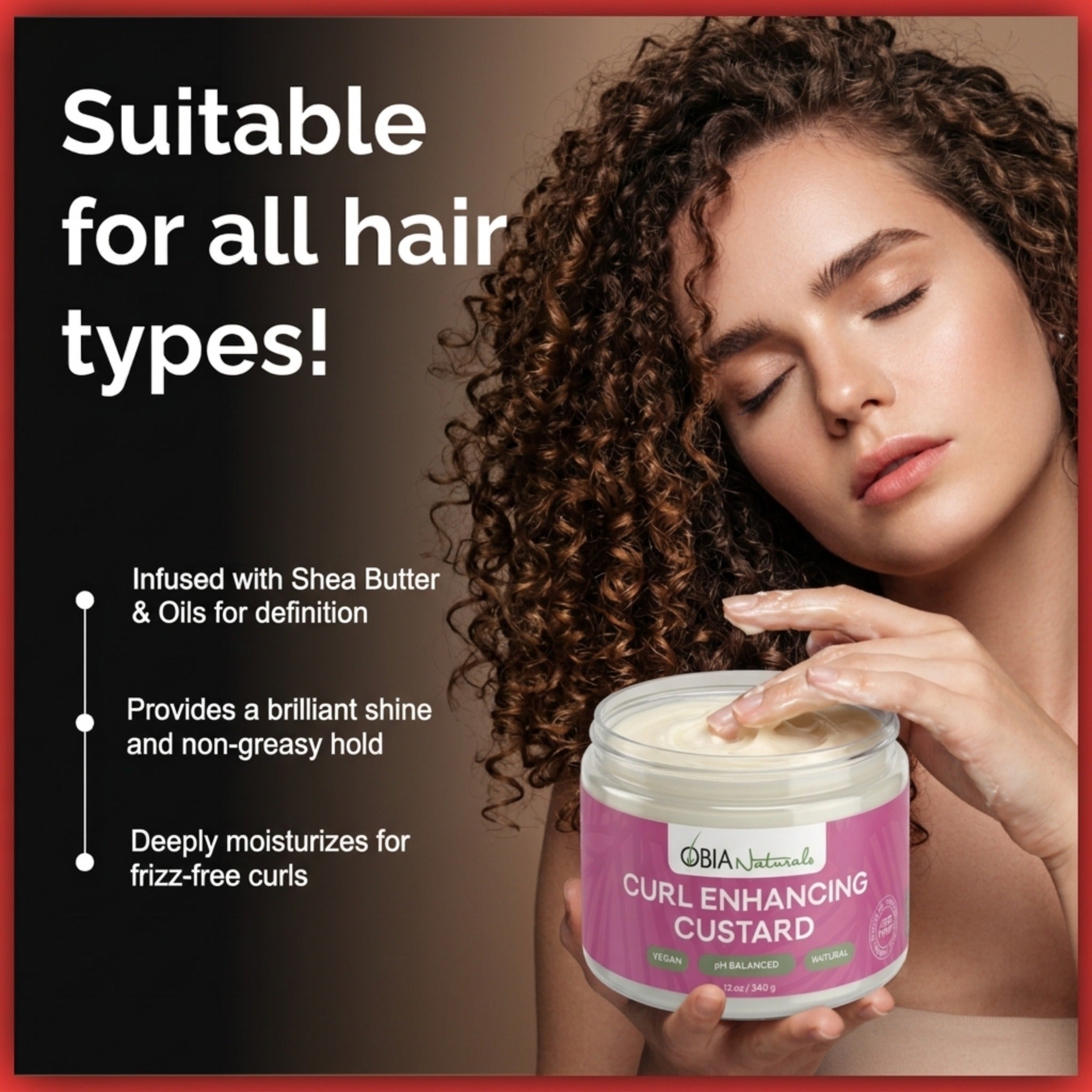 Curl Enhancing Custard — Curl Defining Gel for Curly Hair
