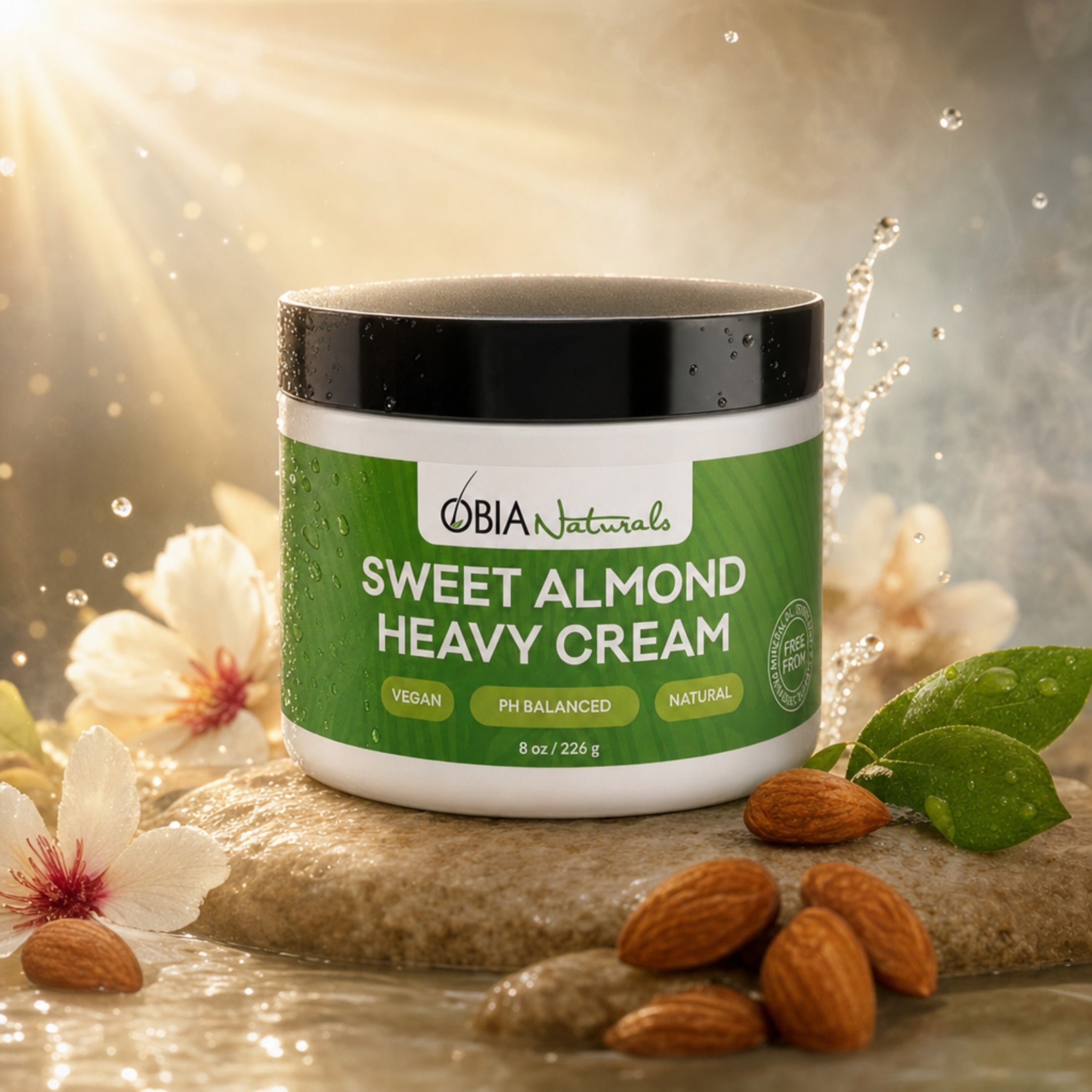 Sweet Almond Heavy Cream — Leave-In Conditioner for Dry, Damaged Hair