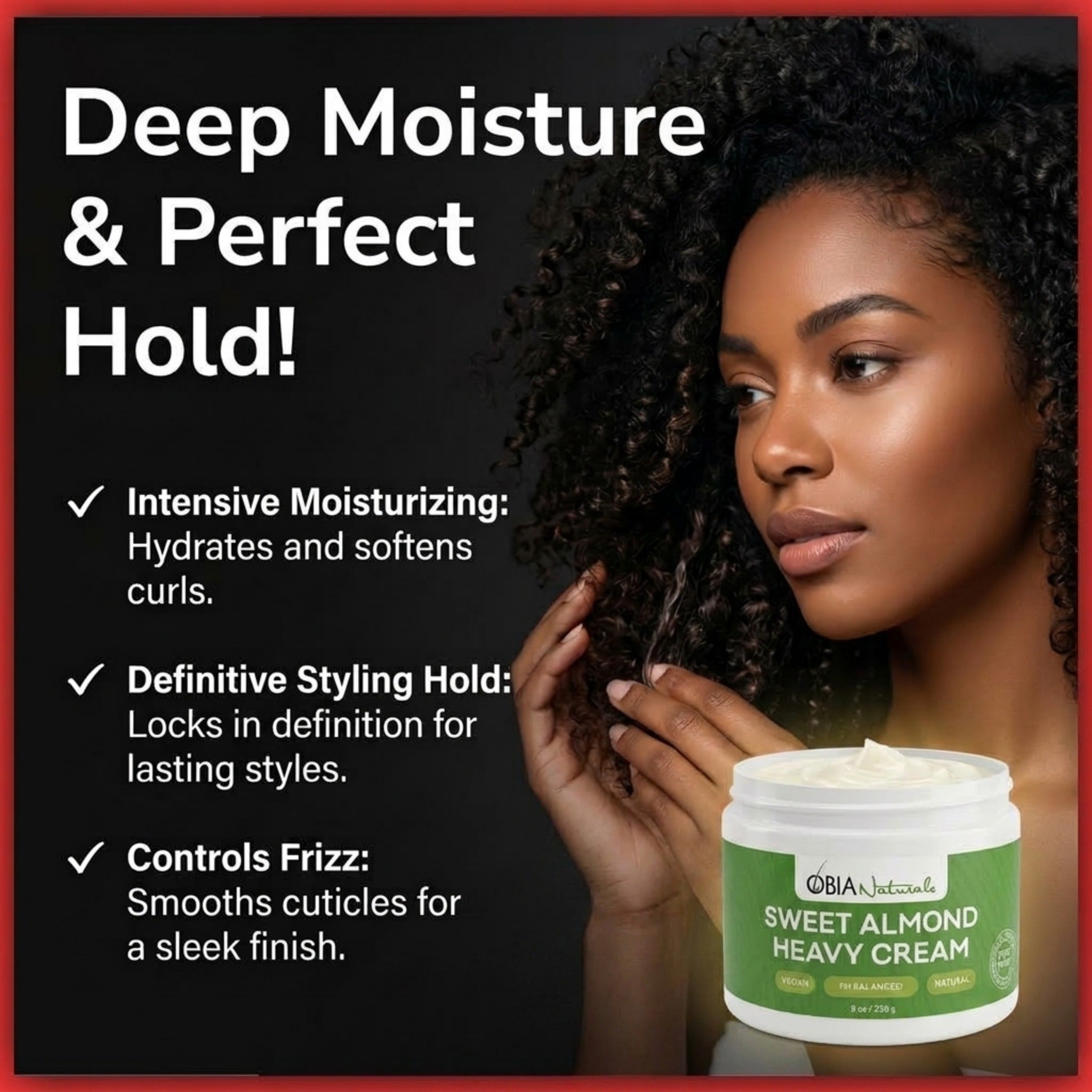 Sweet Almond Heavy Cream — Leave-In Conditioner for Dry, Damaged Hair