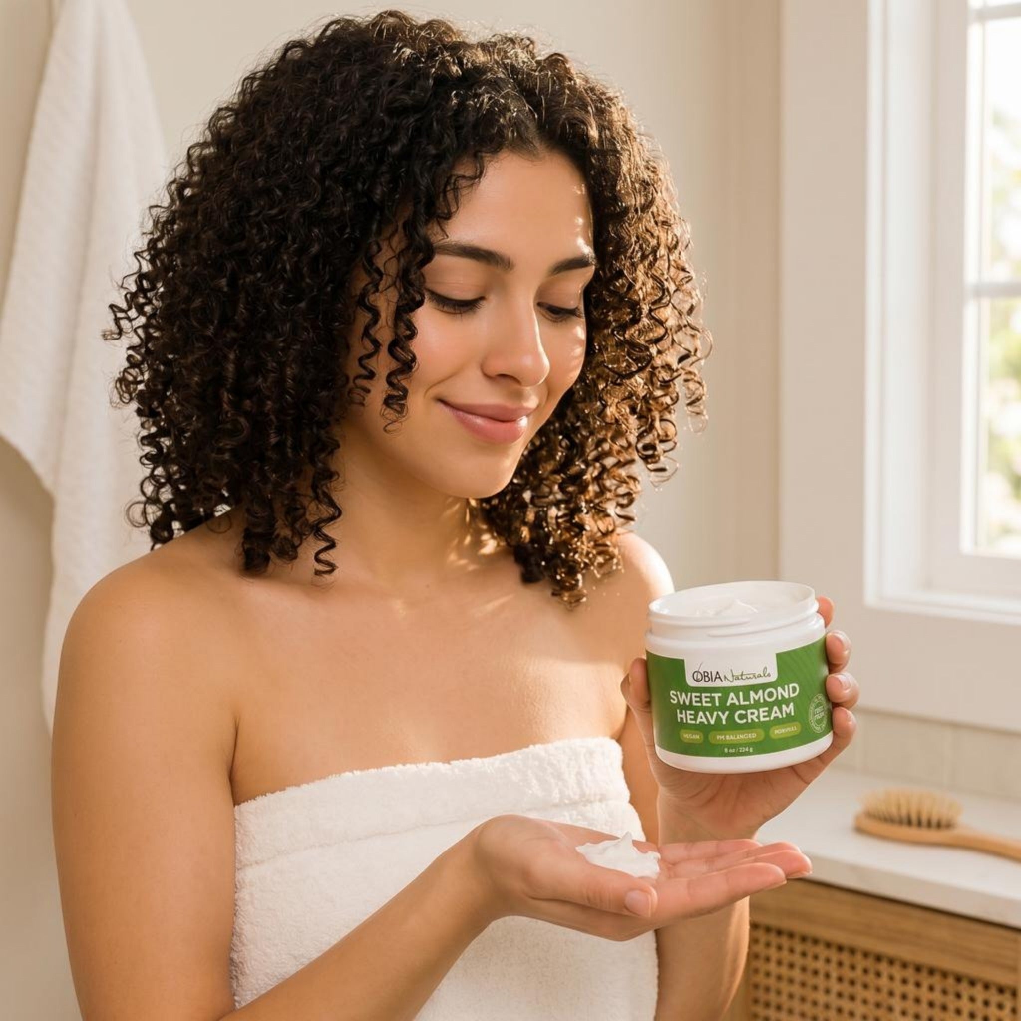 Sweet Almond Heavy Cream — Leave-In Conditioner for Dry, Damaged Hair