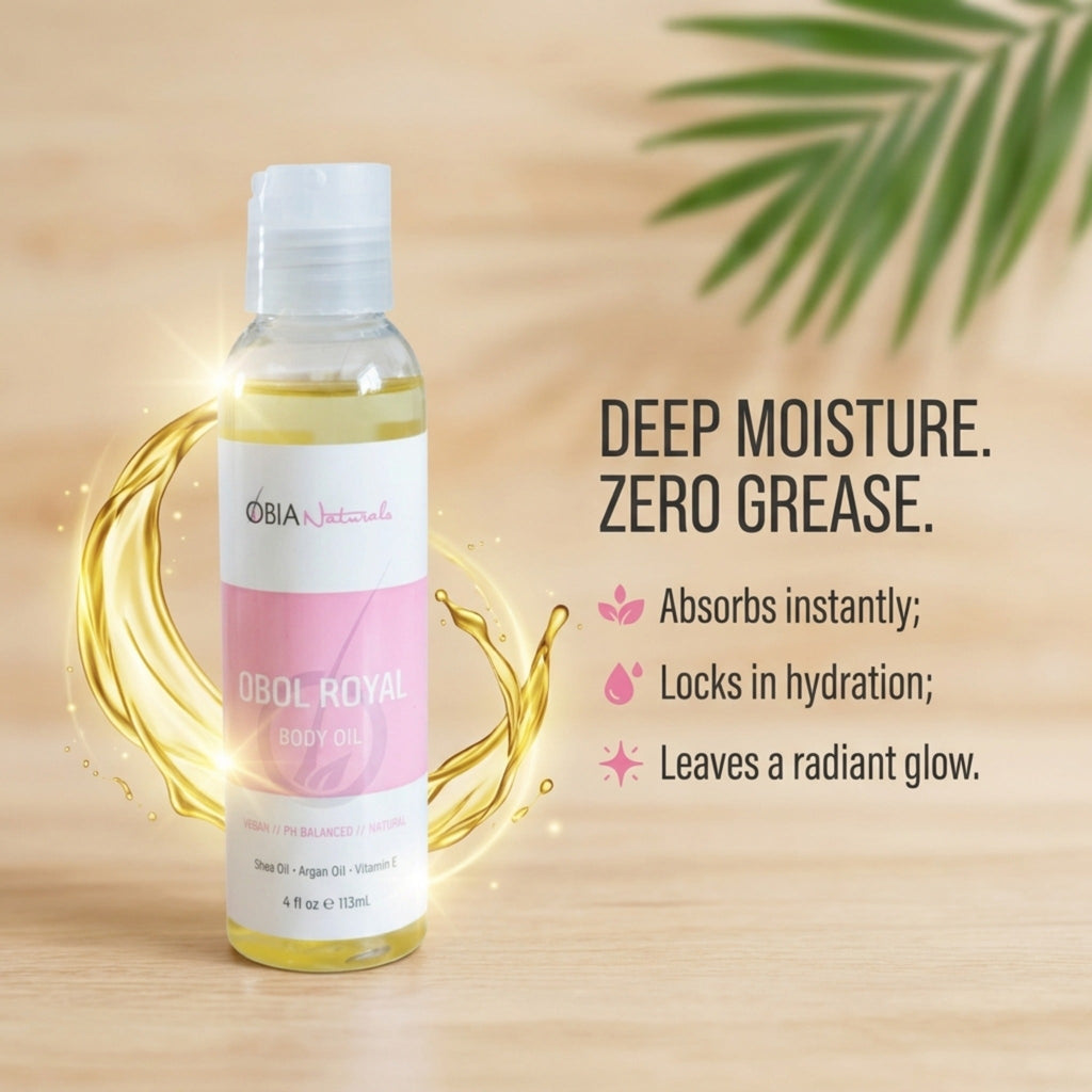 OBOL Royal Body Oil — Argan Body Oil for Women, After Shower