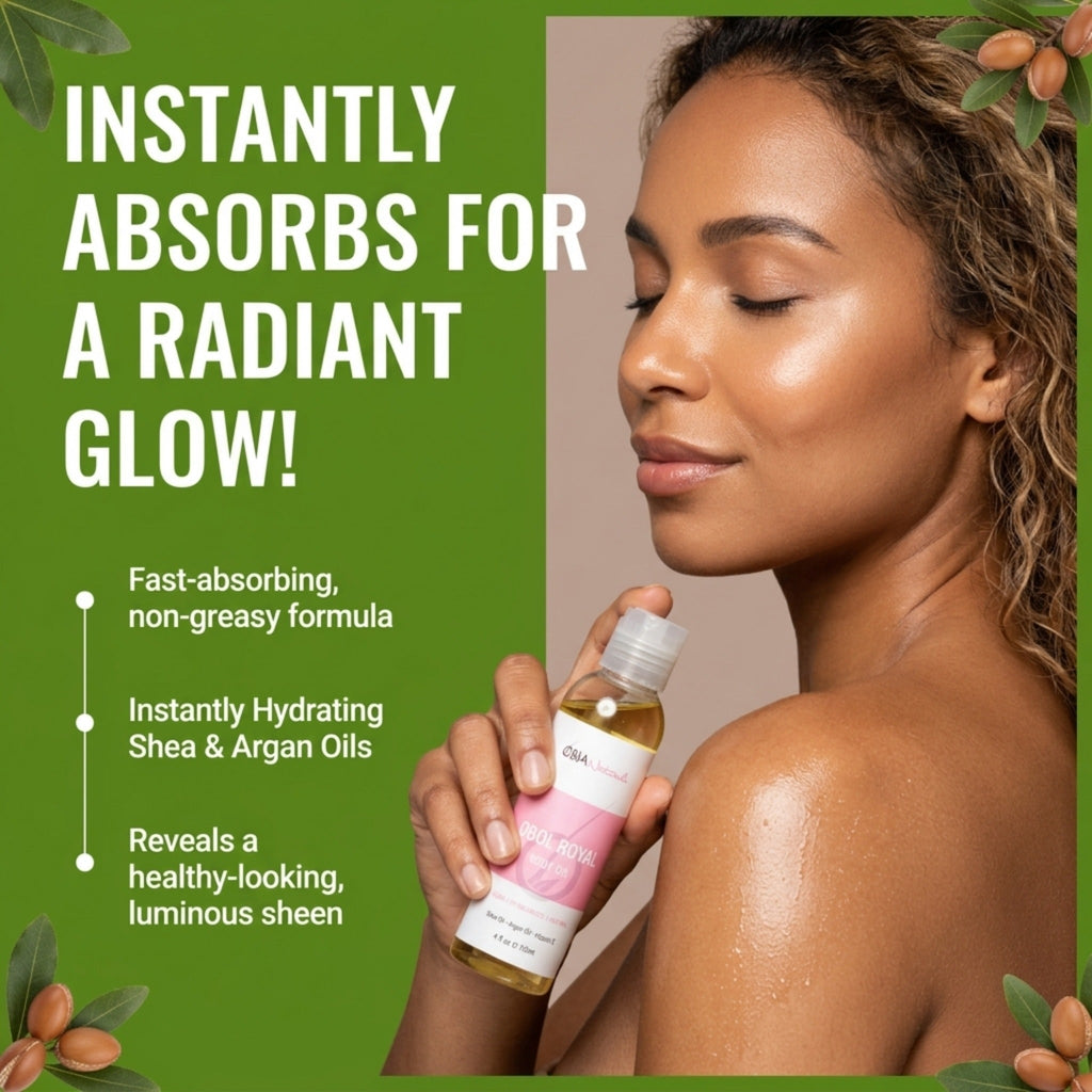OBOL Royal Body Oil — Argan Body Oil for Women, After Shower