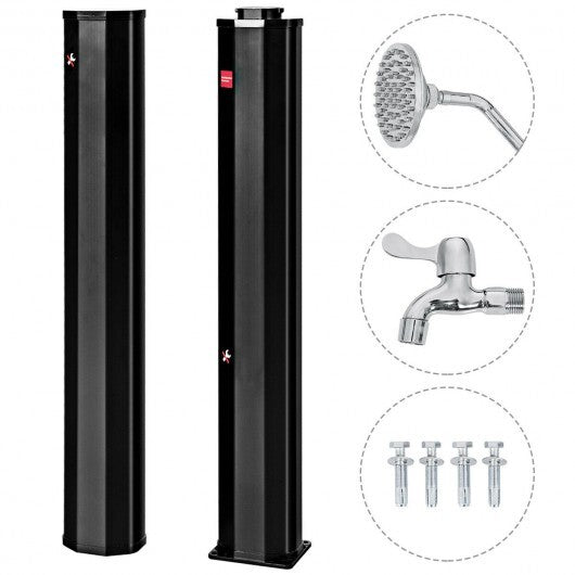 7.2 Feet Adjustable Outdoor Solar Heating Shower Head