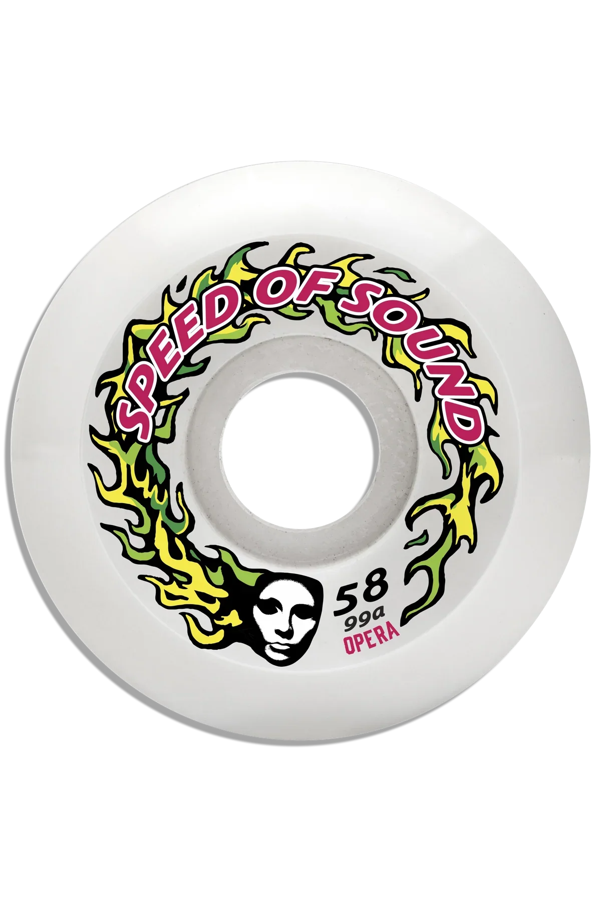 Opera SOS Fire Mask Hardline Conical 58mm 99a Skateboard Wheels