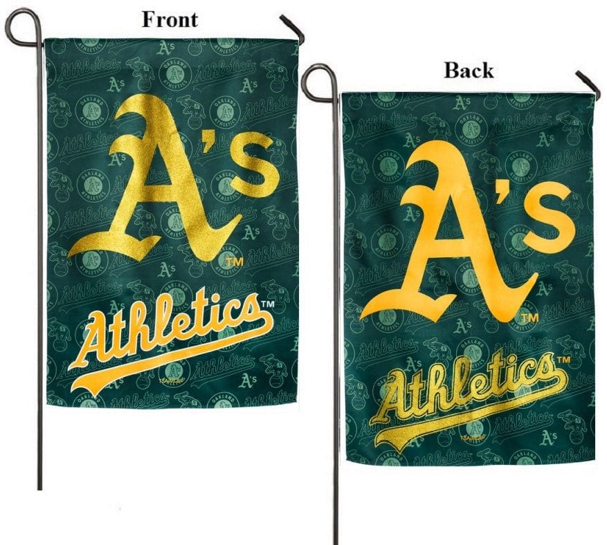 Oakland Athletics Garden Flag 2 Sided Glitter