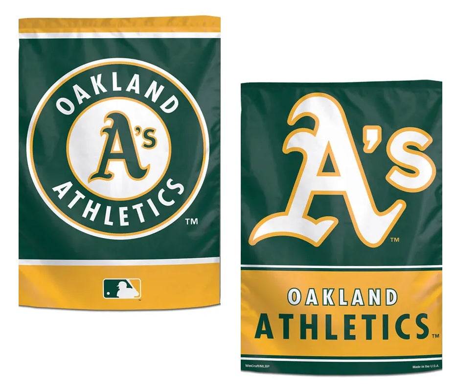 Oakland Athletics Garden Flag 2 Sided Logo