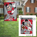 Ohio State Buckeyes Mickey Mouse 2 Sided Garden Flag