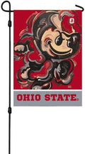 Ohio State University Garden Flag 2 Sided Justin Patten Brutus