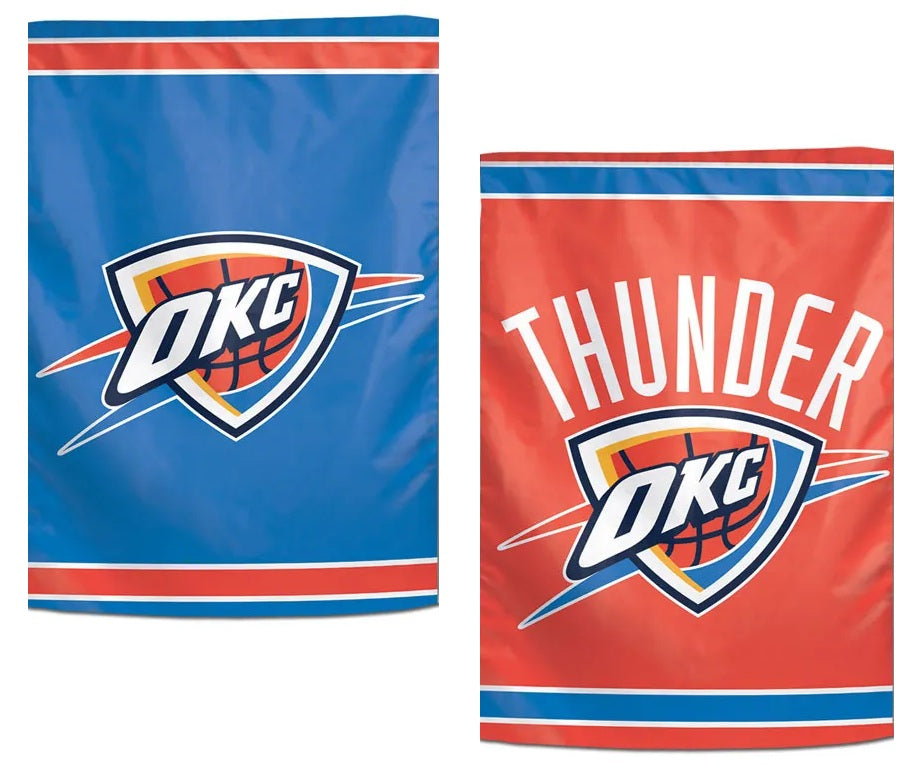 Oklahoma City Thunder 2 Sided Garden Flag