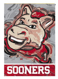 Oklahoma Sooners Garden Flag 2 Sided Justin Patten Mascot