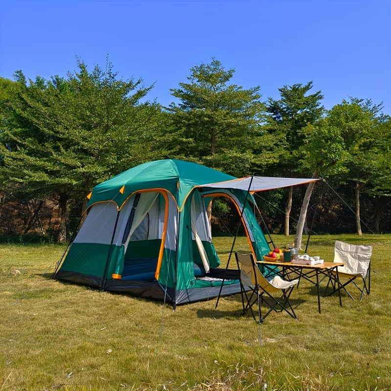 One Thickened Tent Suitable for Multiple People, a Spacious Canopy for Family Camping Outdoors