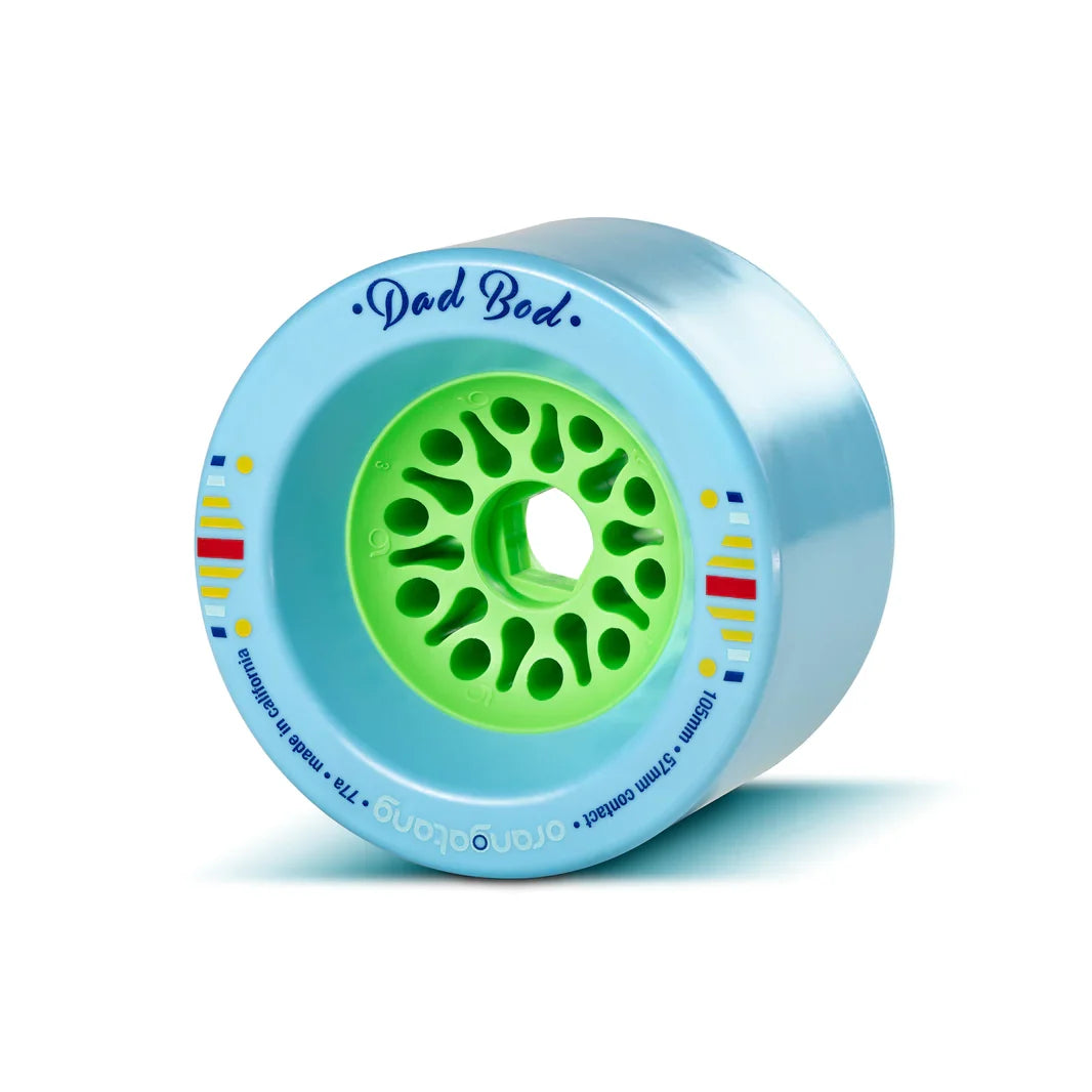 Orangatang Dad Bods 105mm 77a Longboard Wheels  - Blue
