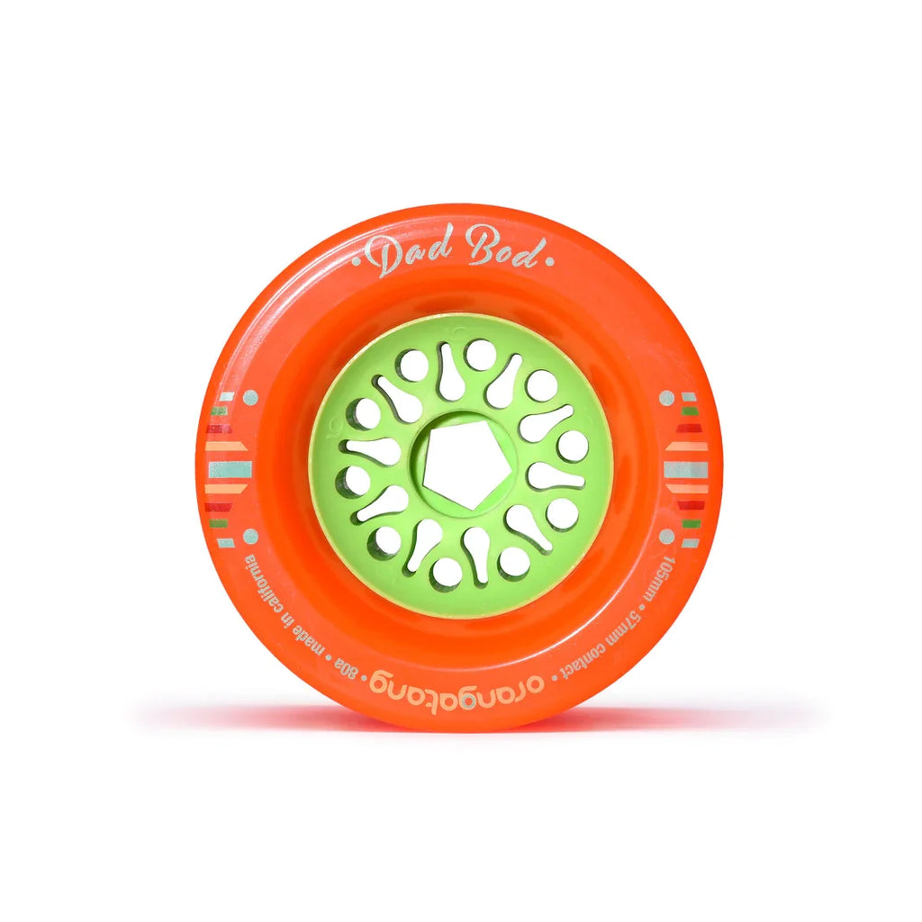 Orangatang Dad Bods 105mm 80a Longboard Wheels  - Orange