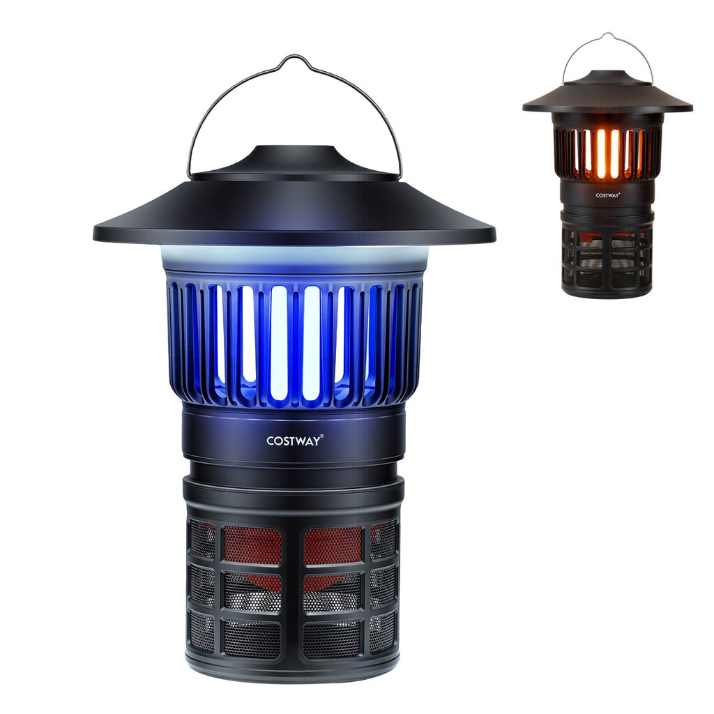 Outdoor Fly Trap with Light Rechargeable Electric Bug Catcher and Killer