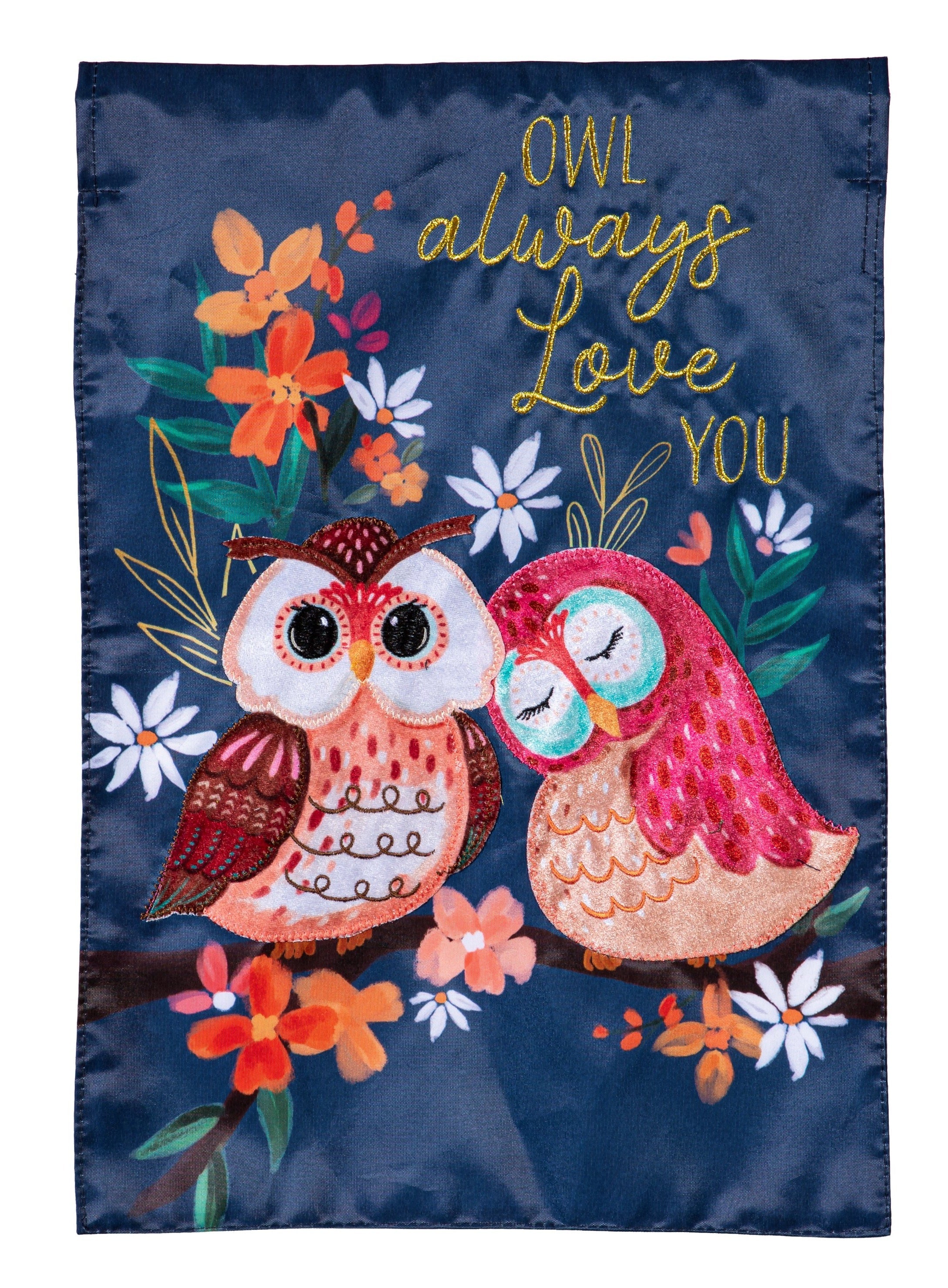 Owl Always Love You 2 Sided Garden Flag