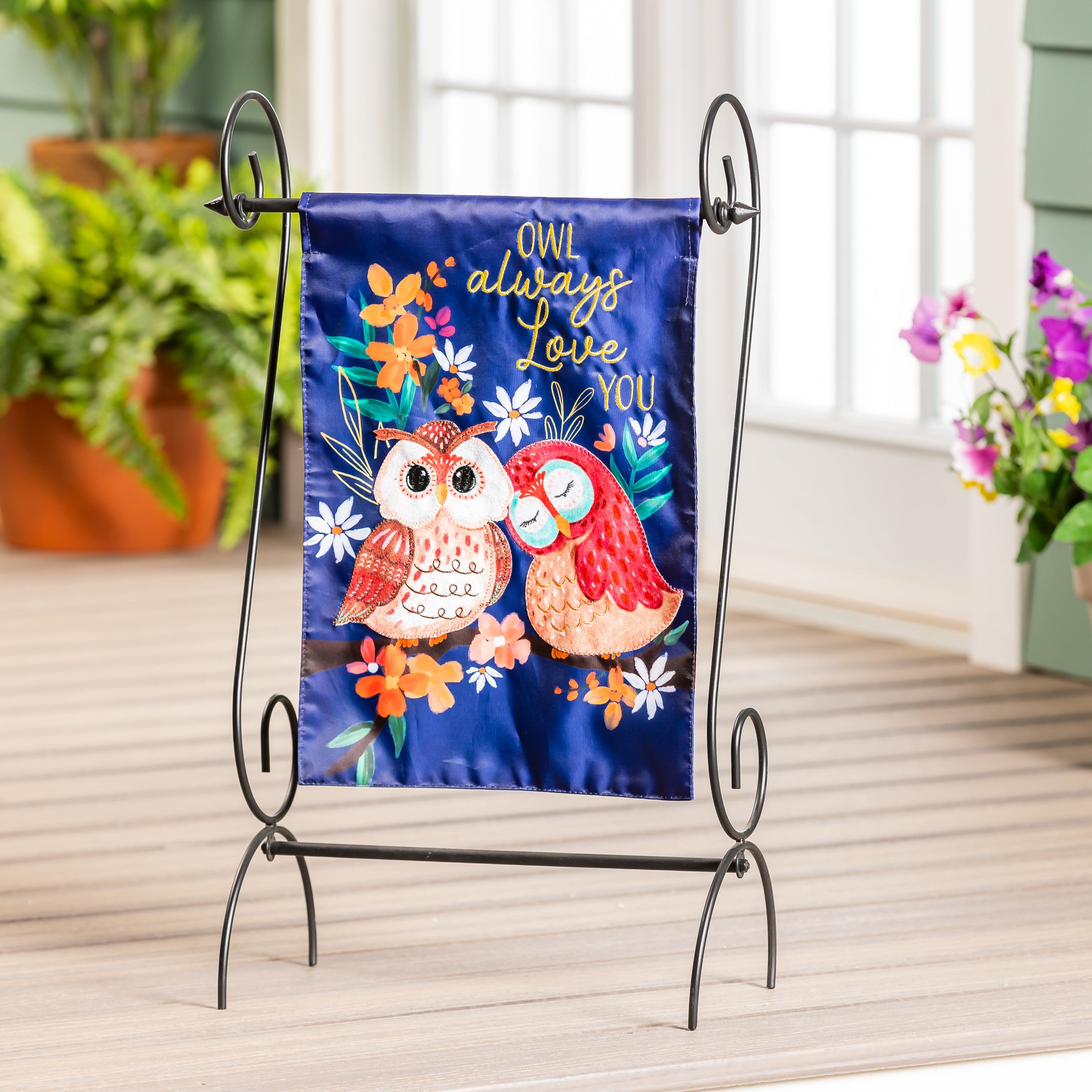 Owl Always Love You 2 Sided Garden Flag