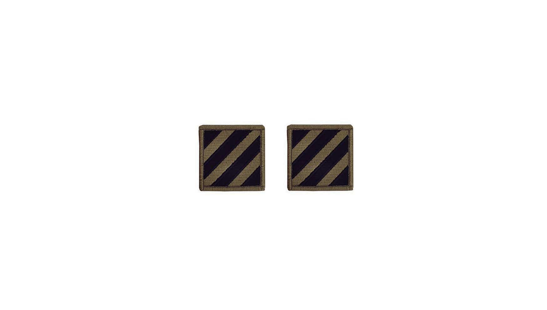 U.S. Army 3rd Infantry Division OCP Patch with Hook Fastener (pair)