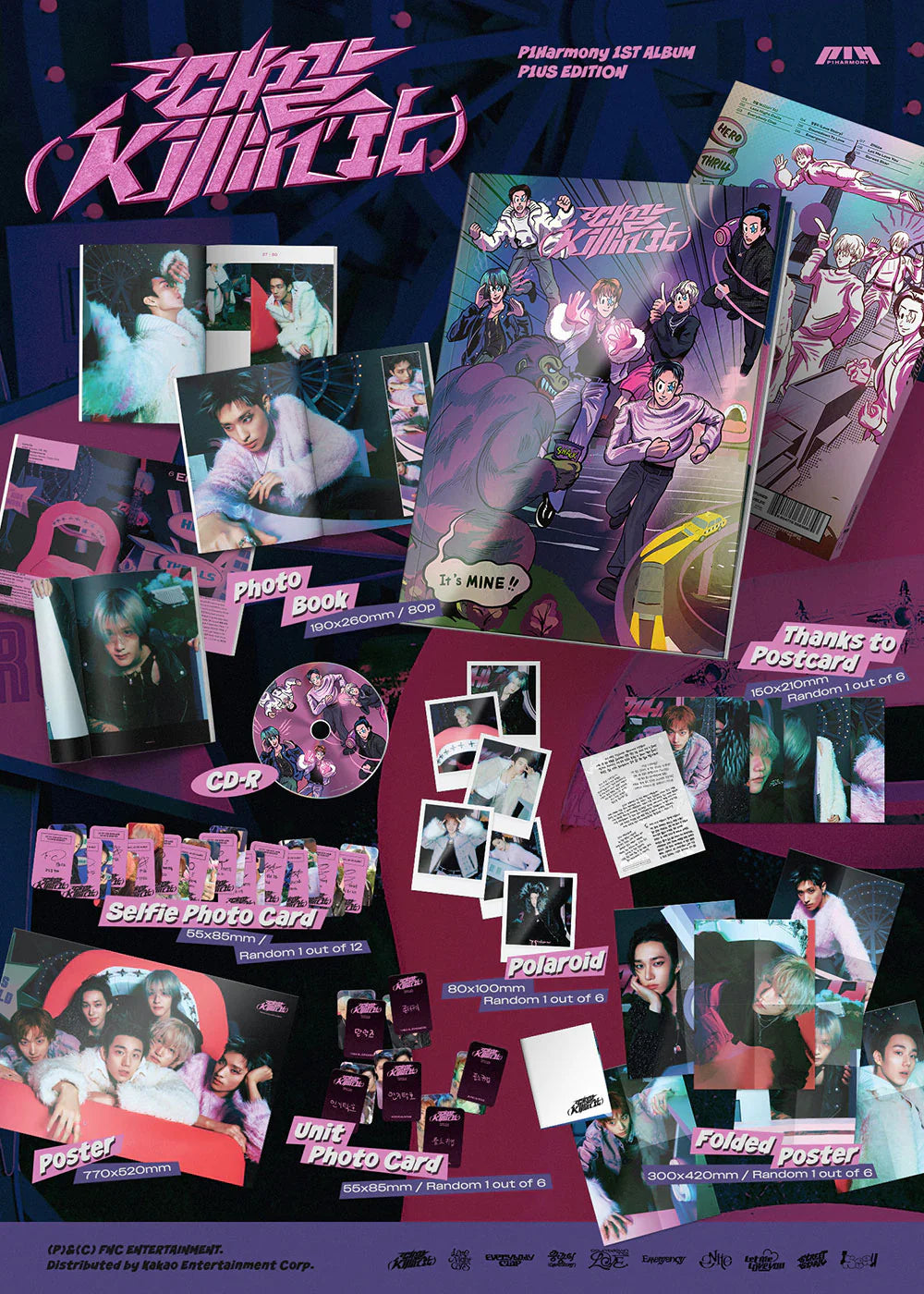 P1Harmony 1st Full Album - Killin It (P1Us Edition Ver.)