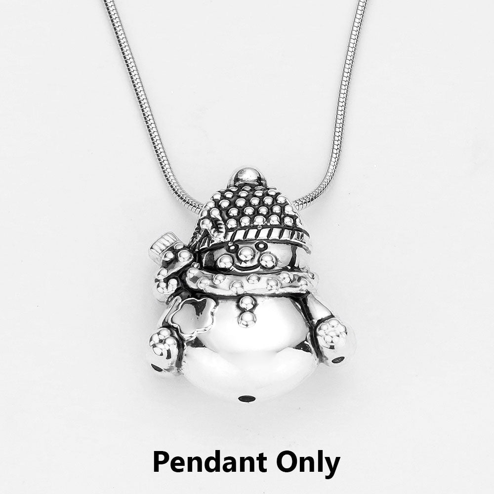 Metal SnowMan Pendant