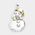 Snowman Metal Pin Brooch Pendant