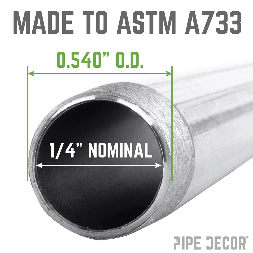 1/4 in. x 6 in. Galvanized Pipe