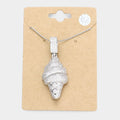 CZ Ice Cream Pendant Necklace