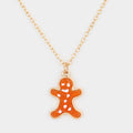 Gingerbread Man Pendant Necklace