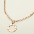Stone Accent Circle Pendant Necklace