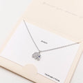 CZ Embellished Metal Elephant Pendant Necklace