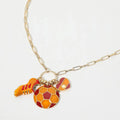 Spain Soccer Ball Shoe Heart Charm Toggle Pendant Paperclip Chain Necklace