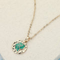 Colored Metal Pendant Necklace