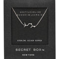 SECRET BOX_Sterling Silver Dipped Acetylcholine Hormone Molecule Necklace